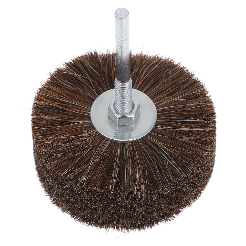 Horse Hair Polishing Wheel Brush For Drill Rotary Tool Wood Carving Sanding Waxing - Image 1